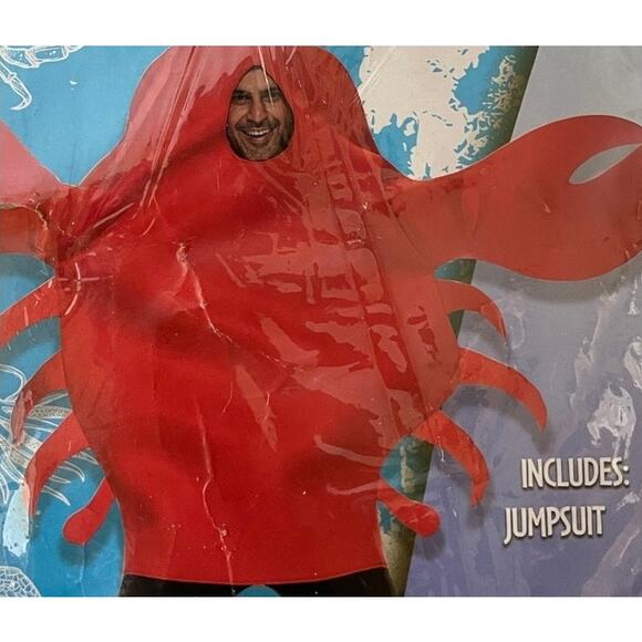 New Era Spooky Red CRAB Size Adult One Size Halloween Costume - Picture 5 of 11